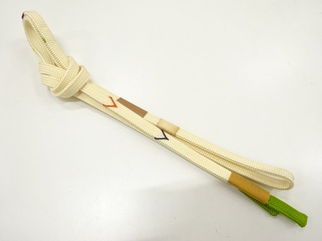 JAPANESE KIMONO / UNUSED HAND-TIED OBIJIME